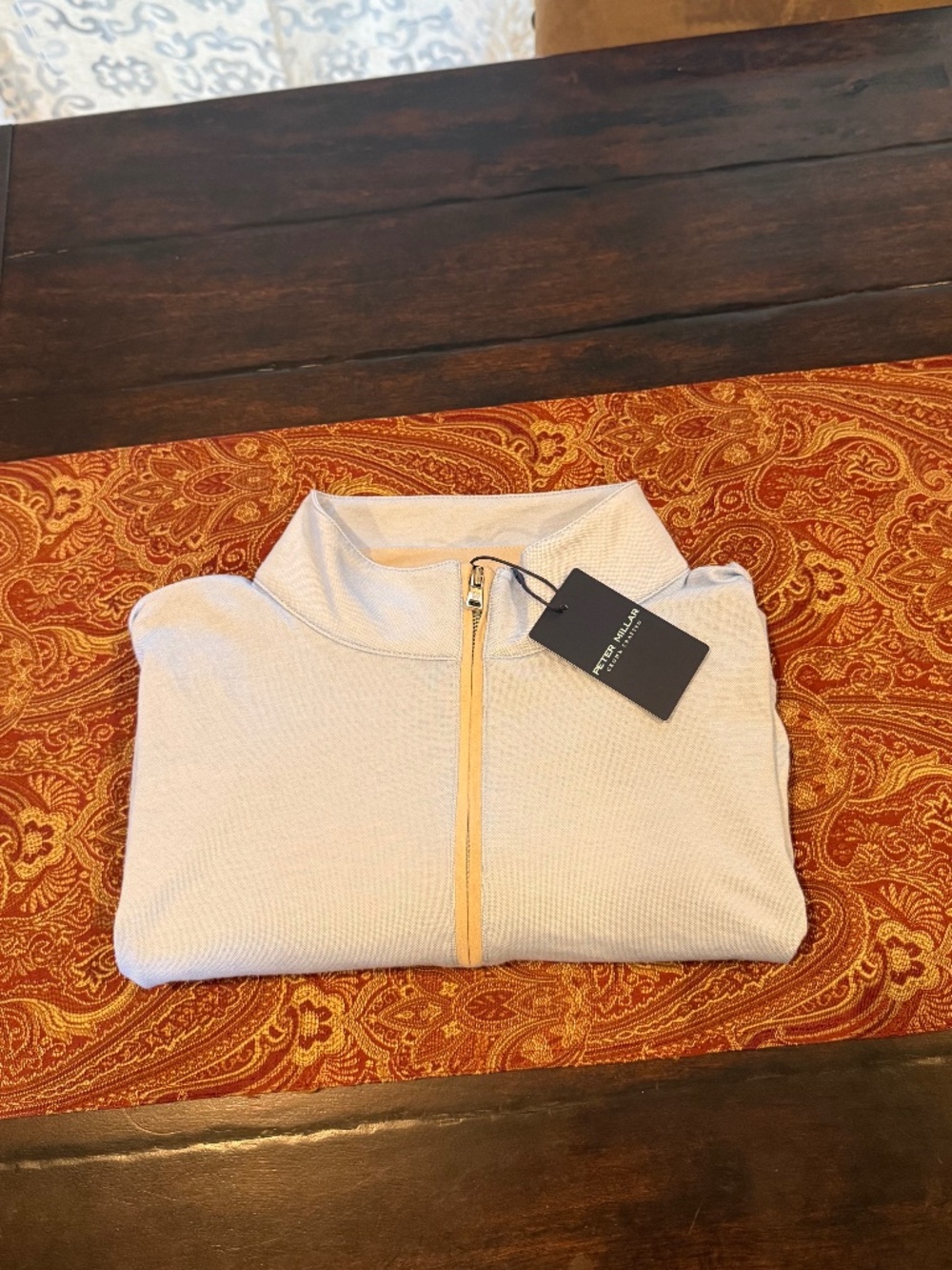 Peter Millar XL Blue Topaz Albatross Cotton-Blend Piqué Jacket MSRP $175